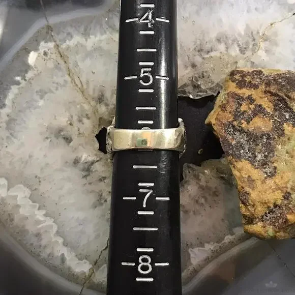 Carolyn Pollack Sterling Silver Elongated Oval Variscite Ring Size 6 For Women - Picture 10 of 10